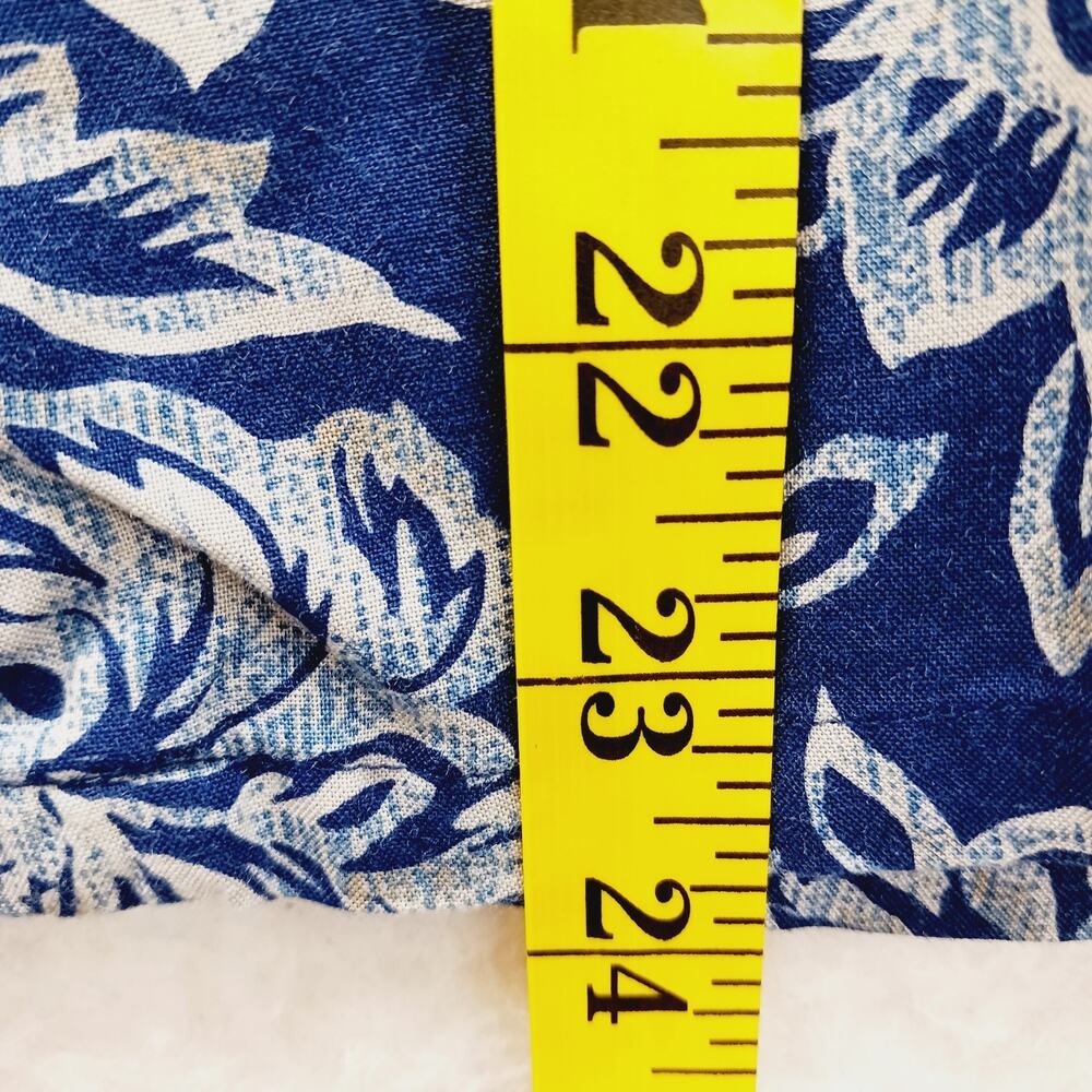 Blouse Size 8 Navy Pendleton Bloomcore Coquette O… - image 5